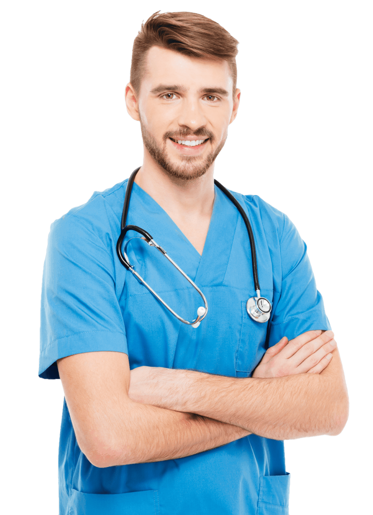 Smiling dental professional